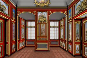 Schloss Bruchsal, App „Monumente 3D“, Watteau-Kabinett, Screenshot