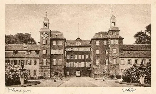 Schloss Schwetzingen, Motiv auf einer Postkarte etwa um 1900