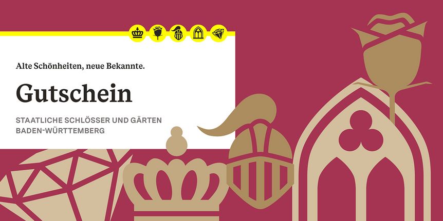 Gutscheinkarte der Staatlichen Schlösser und Gärten Baden-Württemberg