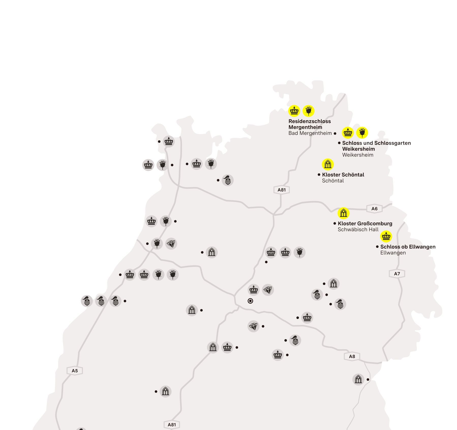 Karte der Region "Verborgene Schatzkästchen im Nordosten"